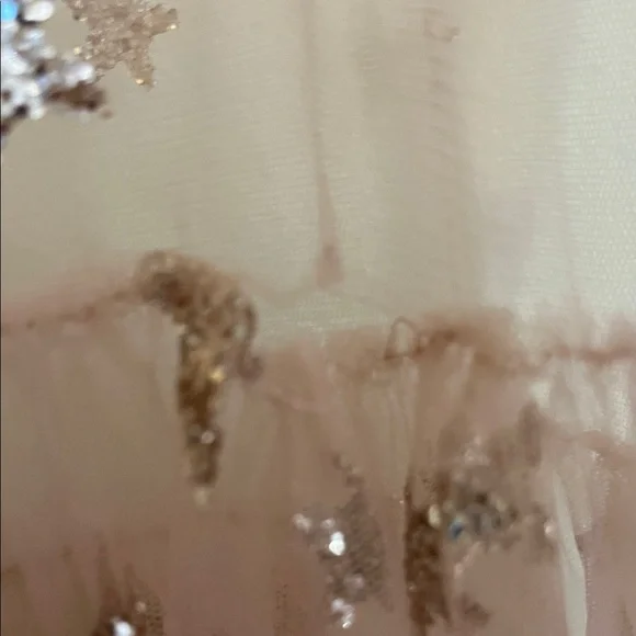 πΈβ¨ Lirika Matoshi Pink Star Tulle Maxi Dress β Size Small β¨πΈ - Picture 7 of 9